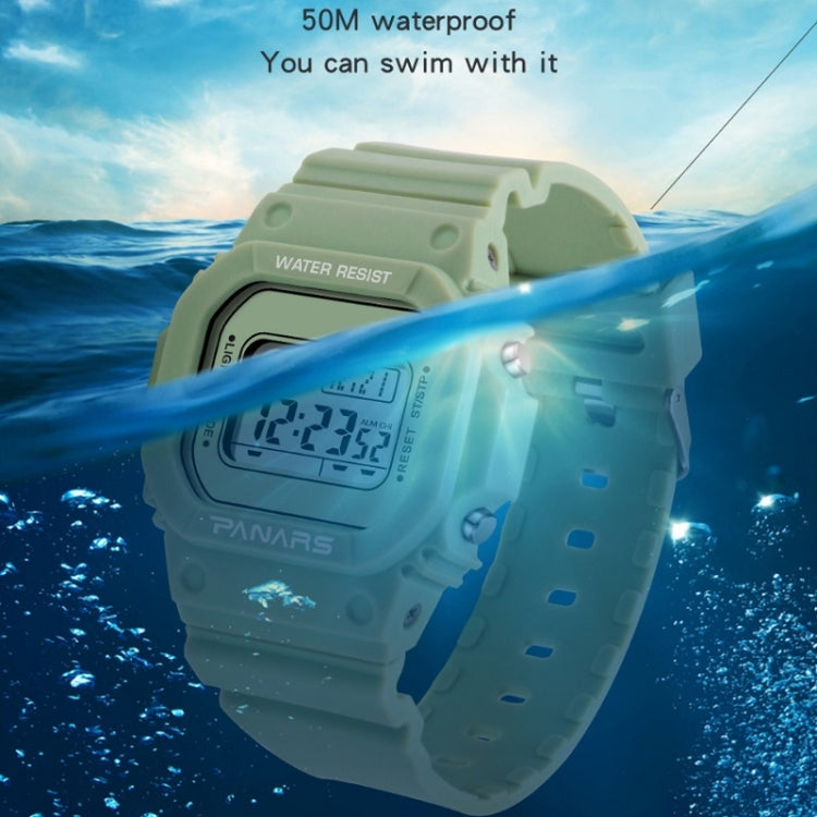 SYNOKE 9620 Couple Sports Plastic Strap Electronic Watch(Broth Green) - Couple Watches by SYNOKE | Online Shopping South Africa | PMC Jewellery | Buy Now Pay Later Mobicred