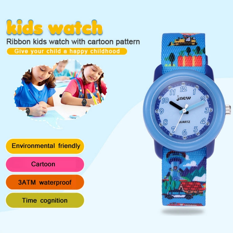 JNEW A369-86370 Children Cartoon Waterproof Time Cognitive Ribbon Quartz Watch(Amusement Park) - Cartoon Watches by JNEW | Online Shopping South Africa | PMC Jewellery | Buy Now Pay Later Mobicred