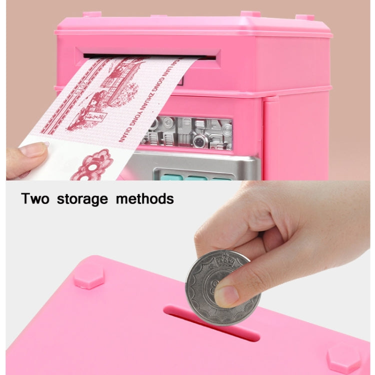 Password Safe Deposit Box Children Automatic Savings ATM Machine Toy, Colour: White Blue - free shipping - PMC TechLife - Order now!