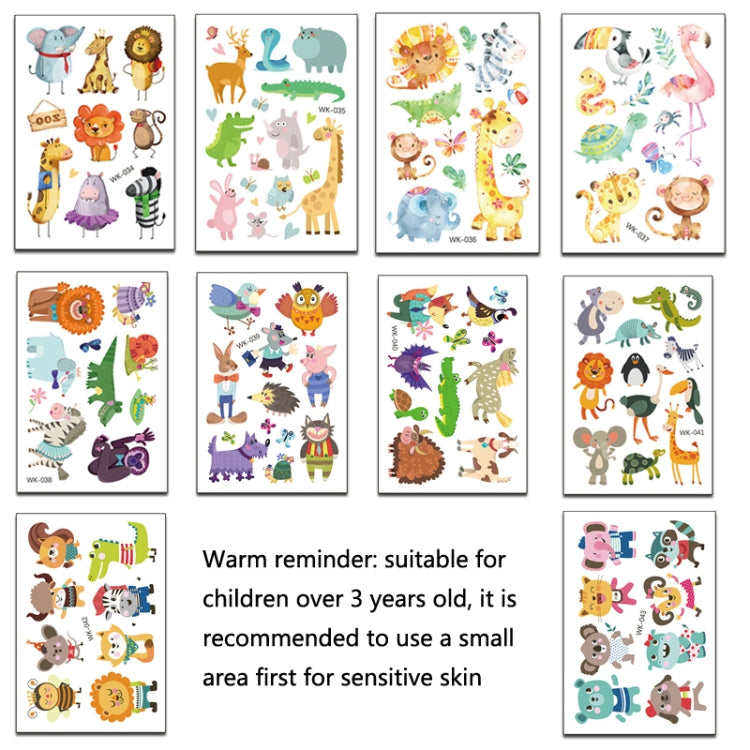 30 PCS Cartoon Animal ChildrenTemporary Tattoo Sticker(WK-038) - Sticker by PMC Jewellery | Online Shopping South Africa | PMC Jewellery