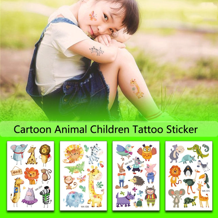 30 PCS Cartoon Animal ChildrenTemporary Tattoo Sticker(WK-041) - Sticker by PMC Jewellery | Online Shopping South Africa | PMC Jewellery