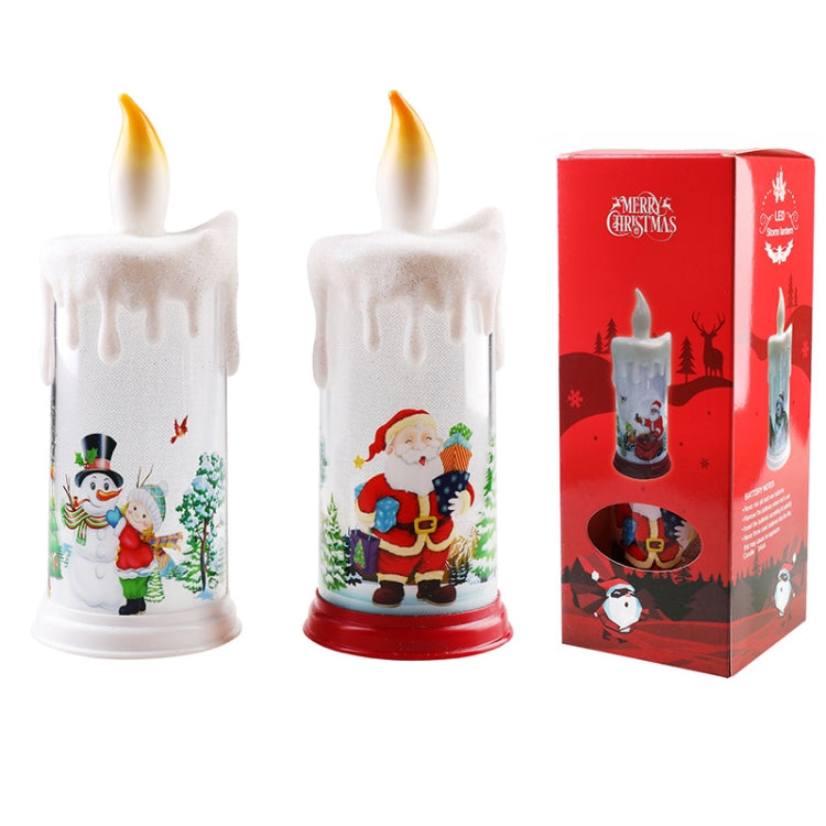 Christmas Decoration Night Light LED Simulation Flame Candle Light(A-Santa Claus) - Decoration Lamps by PMC Jewellery | Online Shopping South Africa | PMC Jewellery