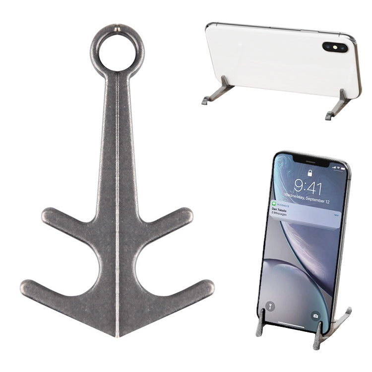 Mini Lazy Desktop Mobile Phone Bracket Multifunction Magnetic Anchor Tablet Stand(Retro Silver) - Desktop Holder by PMC Jewellery | Online Shopping South Africa | PMC Jewellery