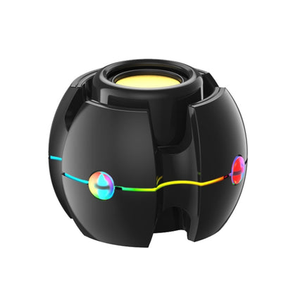 RGB Light Effect Gyro Shape Wireless Bluetooth Audio(Black) - Mini Speaker by PMC Jewellery | Online Shopping South Africa | PMC Jewellery