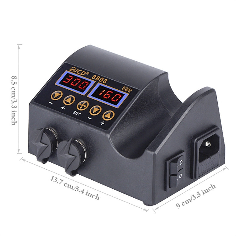 Hot Air Desoldering Station Dual Digital Display Two In One Temperature Control Electric Soldering Iron Soldering Station, EU Plug - Electric Soldering Iron by PMC TechLife | Online Shopping South Africa | PMC TechLife