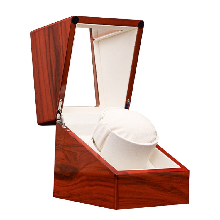 1+0 Automatic Strings Watch Box Varnished Rosewood Grain Watch Shaker, US Plug(13.5 x 13.5 x 13cm) - Watch Storages by PMC Jewellery | Online Shopping South Africa | PMC Jewellery | Buy Now Pay Later Mobicred