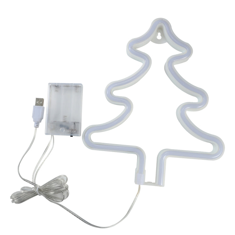 Christmas Decoration Neon Lights Wall-Mounted Ornaments, Spec: Bell-Warm Light - Decoration Lamps by PMC TechLife | Online Shopping South Africa | PMC TechLife