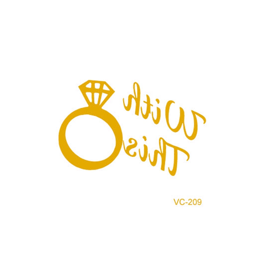 20 PCS Waterproof Bachelor Party Hot Stamping Wedding Bridal Tattoo Stickers(VC-209) - Sticker by PMC Jewellery | Online Shopping South Africa | PMC Jewellery