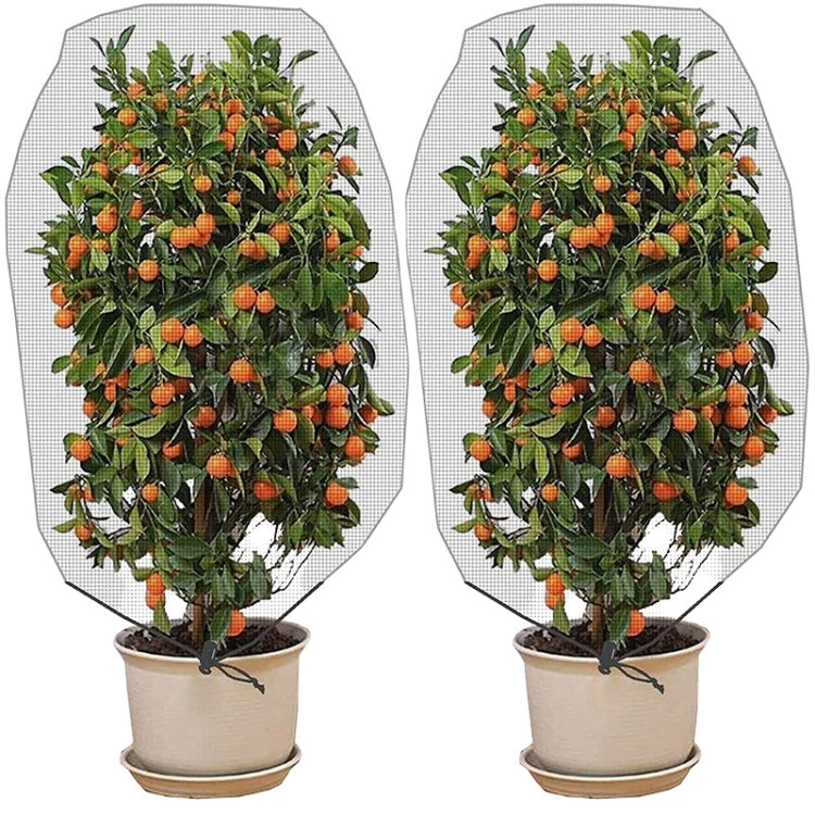 Plant Insect Cover Net With Drawstring Greenhouse Fruit Tree Bird Cover, Size: 1x1.4m(White) - Garden Netting by PMC TechLife | Online Shopping South Africa | PMC TechLife | Buy Now Pay Later Mobicred