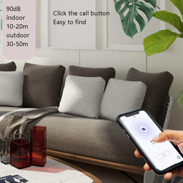 T1 Intelligent Bluetooth 5.0 Locator Bidirectional Alarm Tracker with Keychain(Black) - Anti-lost Alarm by PMC TechLife | Online Shopping South Africa | PMC TechLife | Buy Now Pay Later Mobicred