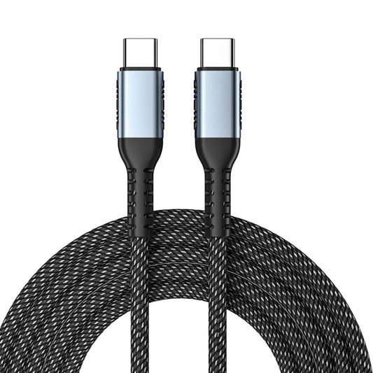 2m 100W PD Fast Charge Type-C Male to Male Data Sync Charging Braided Cable, Length: - USB-C & Type-C Cable by PMC Jewellery | Online Shopping South Africa | PMC Jewellery