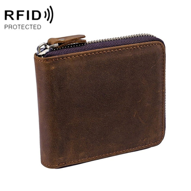 9039 RFID Antimagnetic Leather Zipper Wallet(Horizontal 3) - Antimagnetic RFID Package by PMC Jewellery | Online Shopping South Africa | PMC Jewellery | Buy Now Pay Later Mobicred