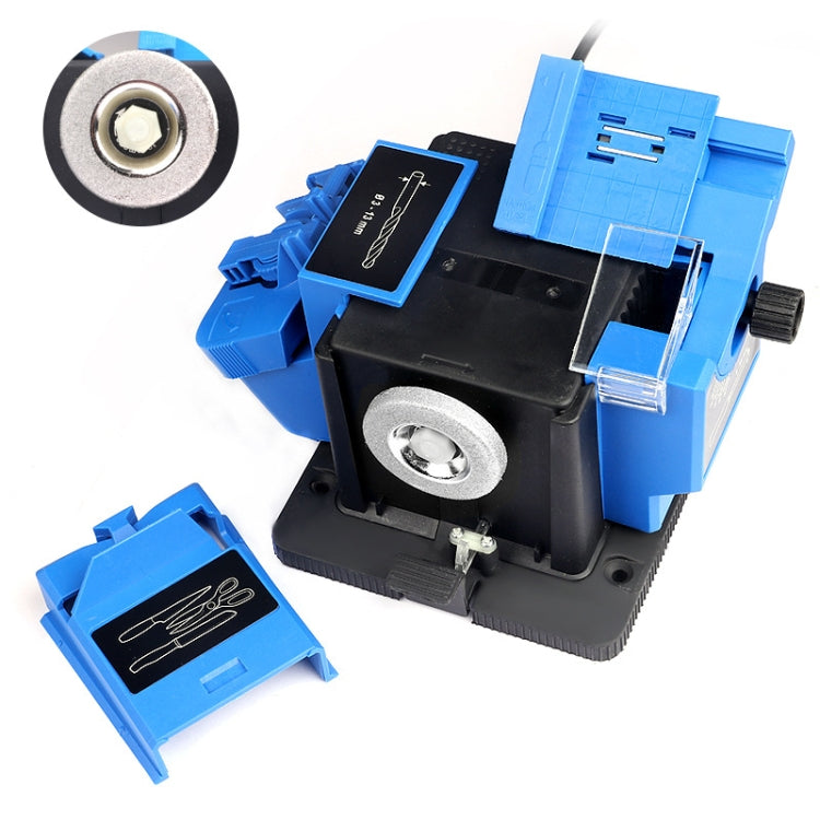 Electric Household Knife Sharpener Scissors Fruit Knife Drill Bit Sharpener(Blue EU Plug) - Abrasive Tools & Accessories by PMC TechLife | Online Shopping South Africa | PMC TechLife