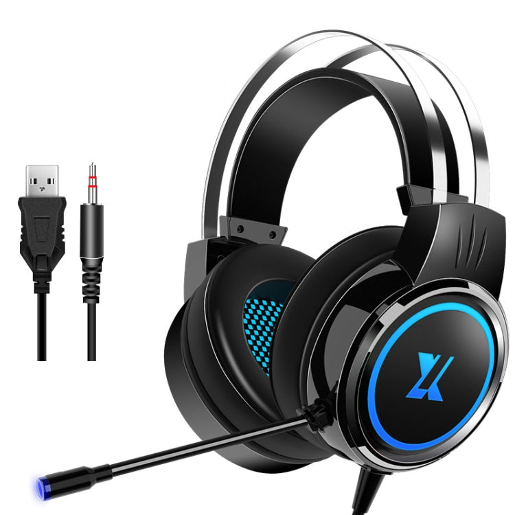 Heir Audio Head-Mounted Gaming Wired Headset With Microphone, Colour: X8 Mobile / Notebook Upgrade (Black) - Multimedia Headset by Heir Audio | Online Shopping South Africa | PMC Jewellery | Buy Now Pay Later Mobicred