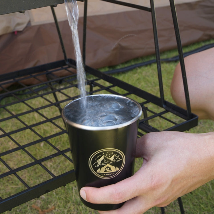 4 PCS / Set Outdoor Picnic Stainless Steel Cup With Storage Bag (White) - Cookwares & Tablewares by PMC TechLife | Online Shopping South Africa | PMC TechLife | Buy Now Pay Later Mobicred