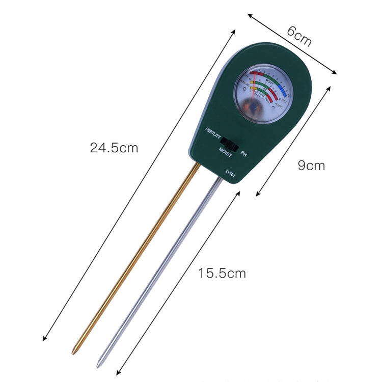 LY101 Flower And Grass Soil Detector PH Cantoneal Alkalin Testor(Blue) - free shipping - PMC TechLife - Order now!