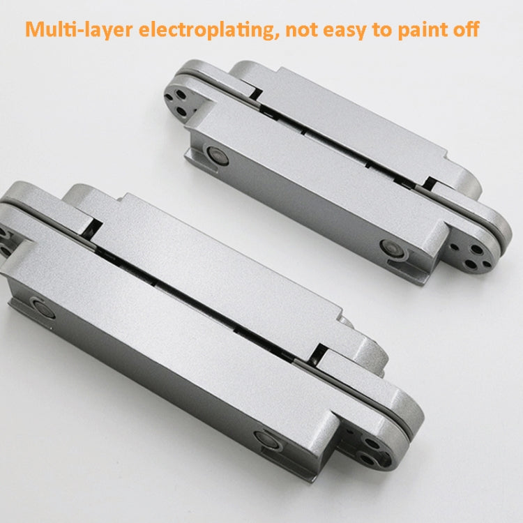 Three-Dimensional Adjustable Cross Hinge Folding Door Concealed Hinge, Specification: No. 3 Sand Silver 80kg - Furniture Accessories by PMC TechLife | Online Shopping South Africa | PMC TechLife
