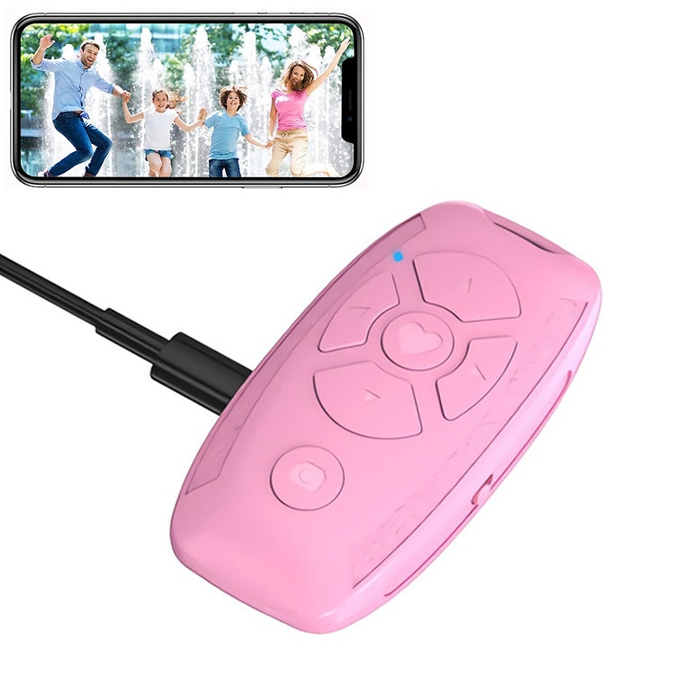 S86 Car Key Shape Multifunctional Bluetooth Selfie Video Remote Control(Pink) - free shipping - PMC TechLife - Order now!