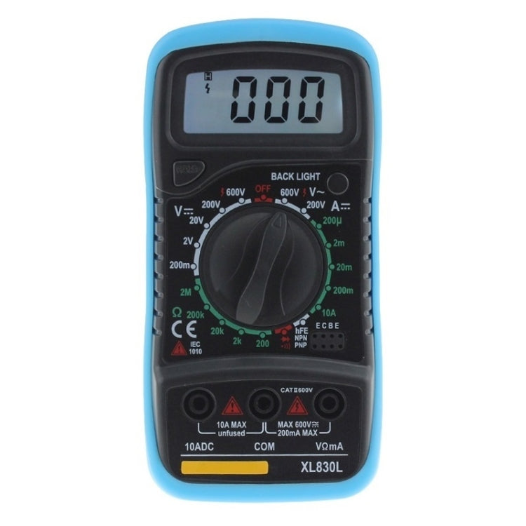 ANENG XL830L Multi-Function Digital Display High-Precision Digital Multimeter, Specification: Standard+10A Extra Tip Pen(Blue) - Digital Multimeter by ANENG | Online Shopping South Africa | PMC Jewellery | Buy Now Pay Later Mobicred