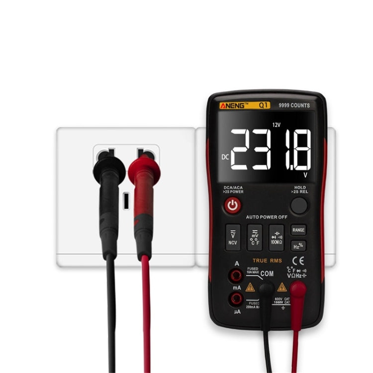 ANENG AN-Q1 Automatic High-Precision Intelligent Digital Multimeter, Specification: Standard(Red) - free shipping - PMC TechLife - Order now!
