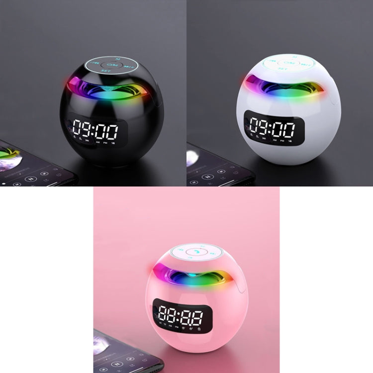 ZXL-G90 Portable Colorful Ball Bluetooth Speaker, Style: Clock Version (Pink) - Desktop Speaker by PMC TechLife | Online Shopping South Africa | PMC TechLife