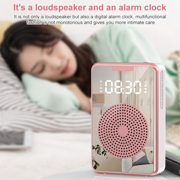 ZXL-H3 Portable Teaching Microphone Amplifier with Time Display, Spec: Wireless Version (White) - Loudspeaker by PMC TechLife | Online Shopping South Africa | PMC TechLife