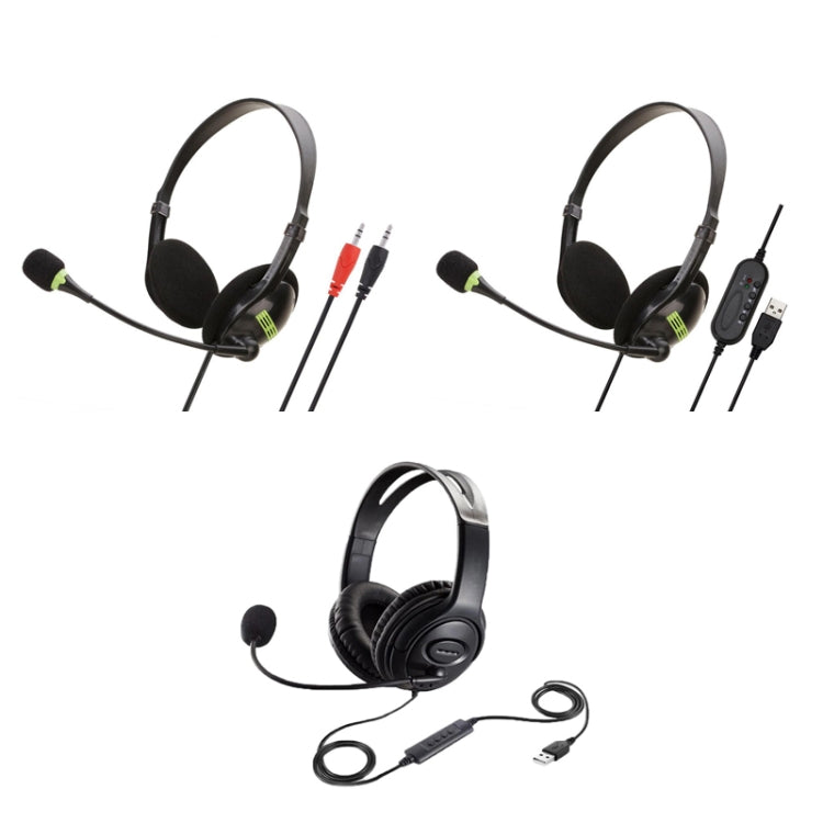 Head-Mounted Wired Headset With Microphone, Style: GAE-440 A - Multimedia Headset by PMC TechLife | Online Shopping South Africa | PMC TechLife