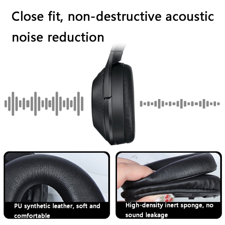 2 PCS Leather Headset Earmuffs for Sony 1000XM4 Champagne with Snap - Earmuff & Pad by PMC TechLife | Online Shopping South Africa | PMC TechLife