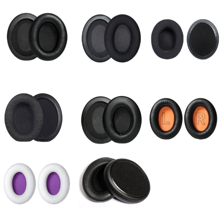 1 Pair Headset Earmuffs For Kingston HyperX Cloud II / Silver / Alpha / Flight / Stinger, Colour: Black Ice Silk - Earmuff & Pad by PMC TechLife | Online Shopping South Africa | PMC TechLife