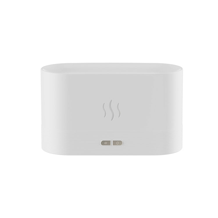 Flame Aroma Diffuser Night Light Humidifier(White) - Air Purifiers & Parts by PMC TechLife | Online Shopping South Africa | PMC TechLife