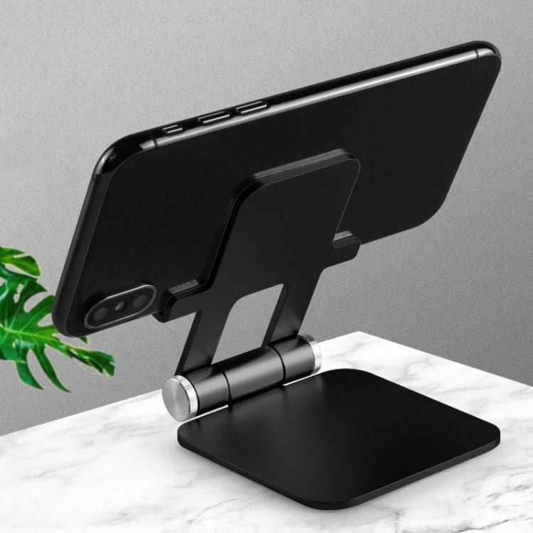 MT510 Universal Metal Folding Stand For Mobile Phone And Tablet(Mysterious Black) - Desktop Holder by PMC Jewellery | Online Shopping South Africa | PMC Jewellery