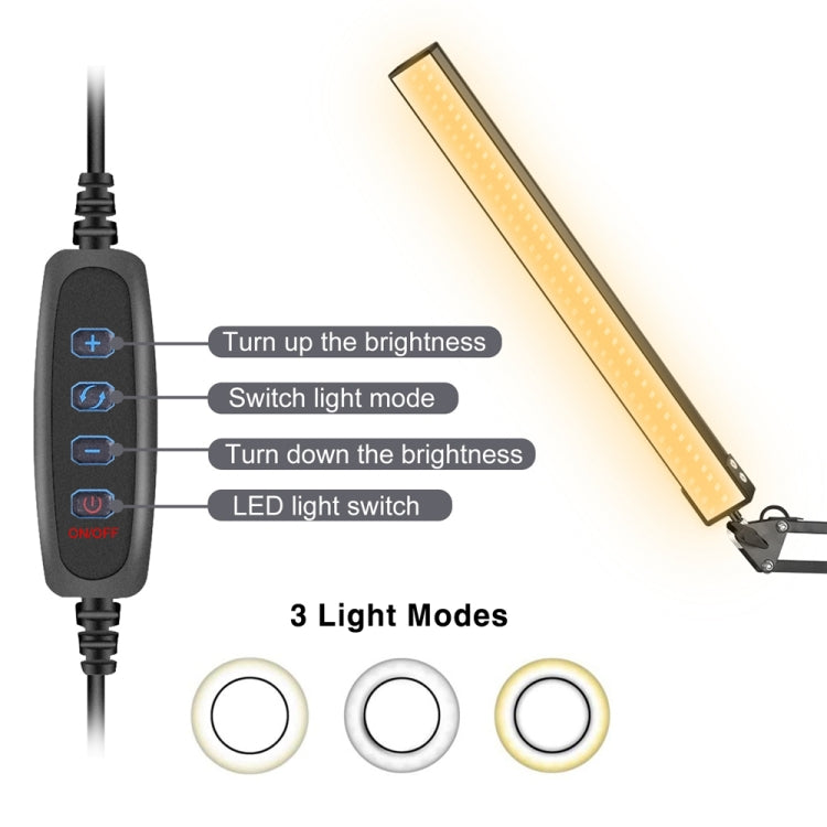 Telescopic Folding USB LED Eye Protection Desk Lamp -  by PMC TechLife | Online Shopping South Africa | PMC TechLife