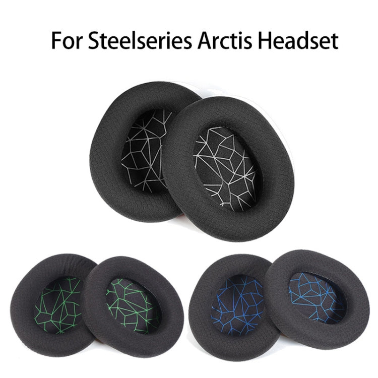 1 Pair Sponge Headset Pad for Steelseries Arctis Pro / Arctis 3 / 5 / 7(Blue Print Mesh) - Earmuff & Pad by PMC TechLife | Online Shopping South Africa | PMC TechLife
