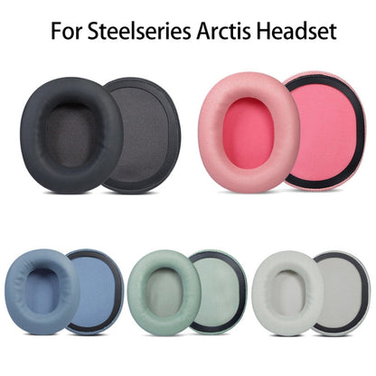 1 Pair Sponge Headset Pad for Steelseries Arctis Pro  / Arctis 3 / 5 / 7(Green Leather) - Earmuff & Pad by PMC Jewellery | Online Shopping South Africa | PMC Jewellery