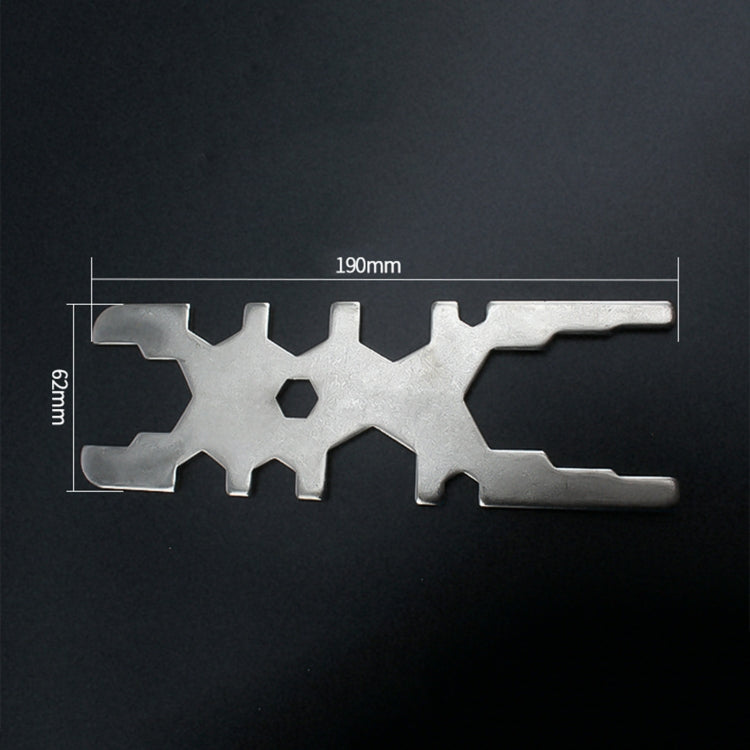 H-Type Multifunctional Socket Bathroom Install Faucet Wrench(Silver) - Hex Key & Spanner by PMC TechLife | Online Shopping South Africa | PMC TechLife