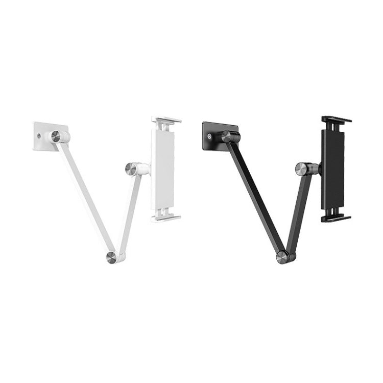 WS-2 Wall-Mounted Folding Telescopic Holder For Mobile Phone And Tablet(Black Gray) - Lazy Bracket by PMC Jewellery | Online Shopping South Africa | PMC Jewellery