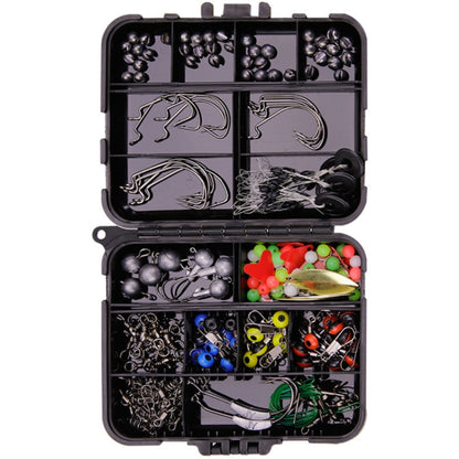 213 PCS / Set Road Squid Hook Accessories Set(026 Black Box) - Fishing Hooks by PMC Jewellery | Online Shopping South Africa | PMC Jewellery