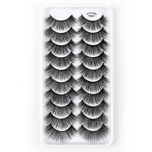 10 Pairs 3D Cat Eye False Eyelashes Naturally Thick And Fluffy Eyelashes(Y601) - Eyes by PMC Jewellery | Online Shopping South Africa | PMC Jewellery