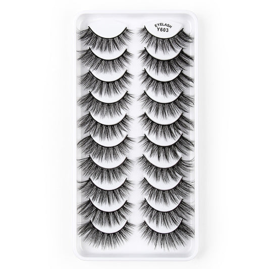 10 Pairs 3D Cat Eye False Eyelashes Naturally Thick And Fluffy Eyelashes(Y603) - Eyes by PMC Jewellery | Online Shopping South Africa | PMC Jewellery