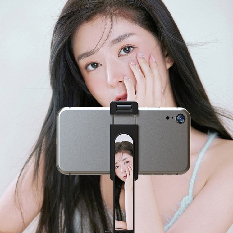 P81 1.7m Integrated Bluetooth Selfie Stick With TIKTOK Remote Control Makeup Mirror - Selfie Sticks by PMC TechLife | Online Shopping South Africa | PMC TechLife