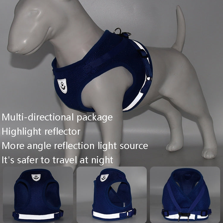 BL-844 Pet Chest Straps Reflective Breathable Dog Rope, Size: L(Black) - free shipping - PMC TechLife - Order now!