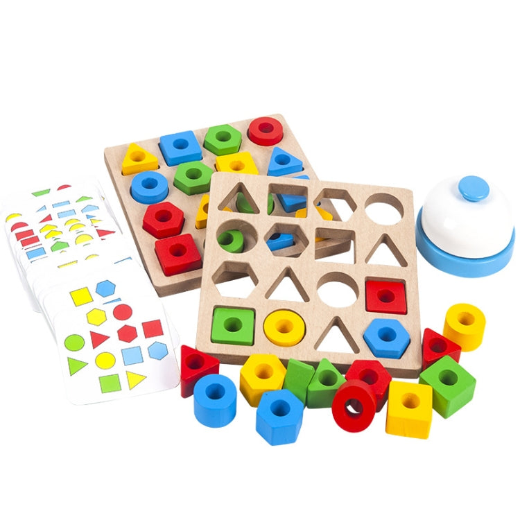 Geometric Figures Matching Blocks Children Puzzle Toy For Double - Math Toys by PMC Jewellery | Online Shopping South Africa | PMC Jewellery