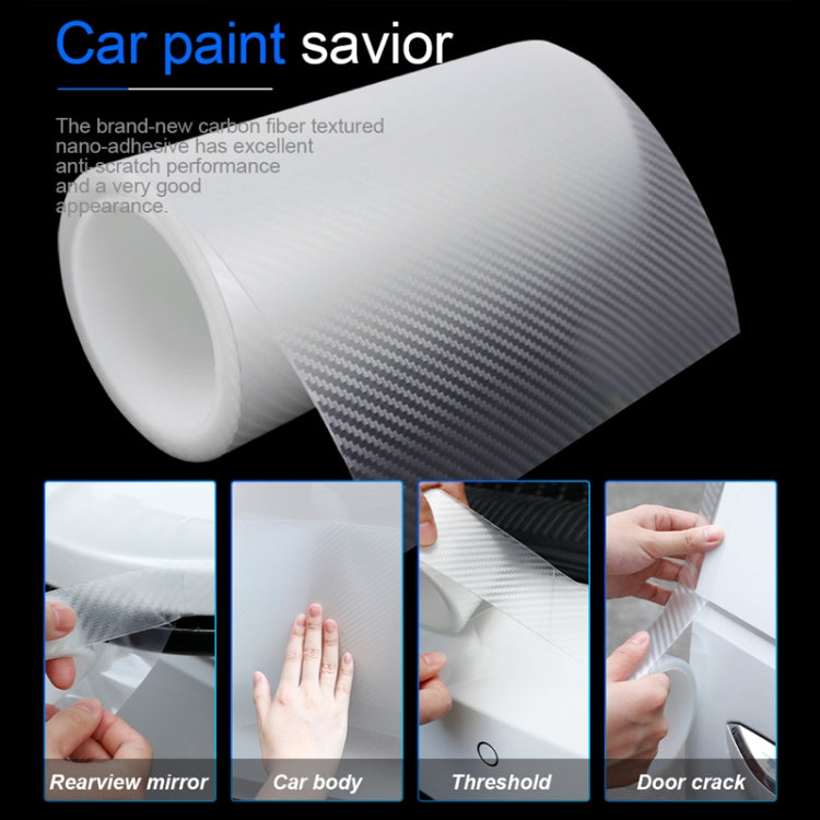 15cm x 5m Car Carbon Fiber Bumper Anti-Collision Strip - Anti Collision Sticker by PMC TechLife | Online Shopping South Africa | PMC TechLife