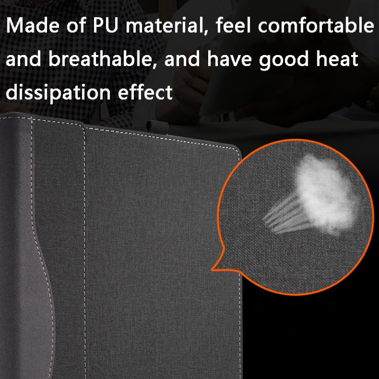 Laptop Leather Anti-Fall Protective Case For HP Envy X360 13-Ag Ar(Dark Gray) - 13.3 inch by PMC TechLife | Online Shopping South Africa | PMC TechLife