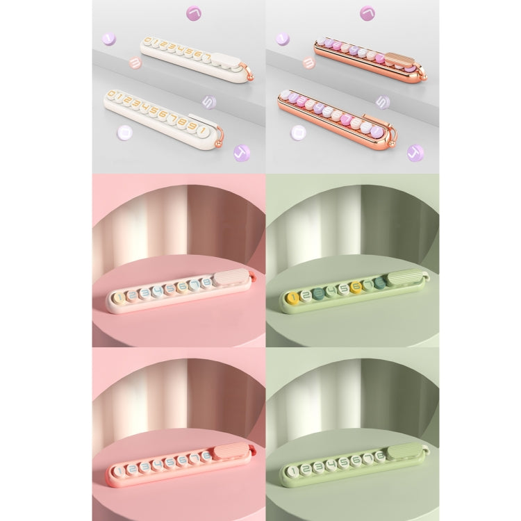 Colorful Car Temporary Parking Number Card, Color: Makeup - free shipping - PMC TechLife - Order now!