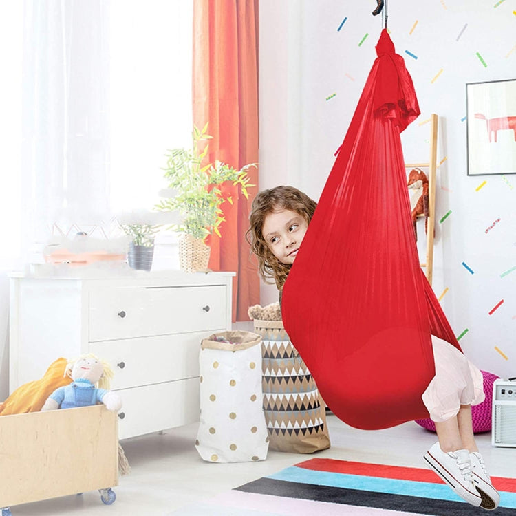 Kids Elastic Hammock Indoor Outdoor Swing, Size: 1x2.8m (Red) - Hammocks by PMC Jewellery | Online Shopping South Africa | PMC Jewellery