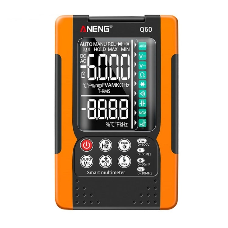 ANENG Automatic Intelligent High Precision Digital Multimeter, Specification: Q60 Intelligent(Orange) - Digital Multimeter by ANENG | Online Shopping South Africa | PMC Jewellery | Buy Now Pay Later Mobicred