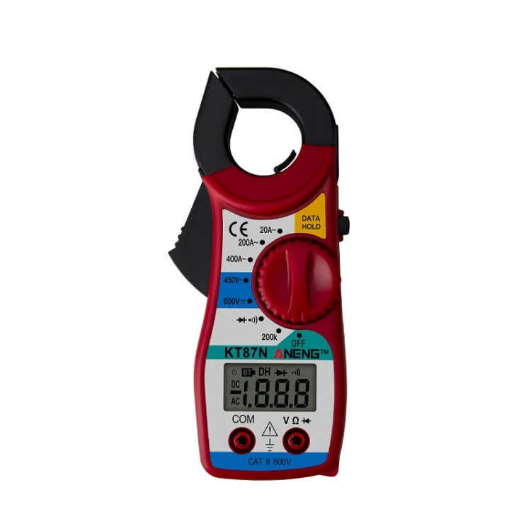 ANENG KT-87N Clamp Voltage And Current Measuring Multimeter(Red) - Digital Multimeter by ANENG | Online Shopping South Africa | PMC Jewellery | Buy Now Pay Later Mobicred