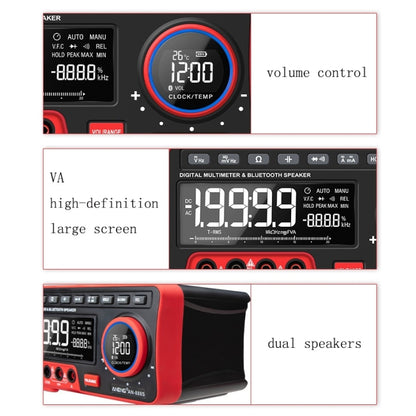 ANENG AN-888S Bluetooth Audio Display Voltage Current Multimeter, Standard No Battery(Black Red) - Digital Multimeter by ANENG | Online Shopping South Africa | PMC Jewellery | Buy Now Pay Later Mobicred