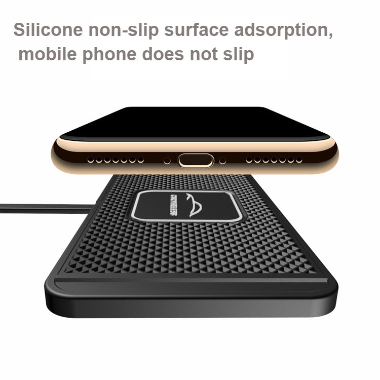 C1 30cm Short Cable 15W QI Car Wireless Charging Anti-Skid Pad - Wireless Charging Pads by PMC TechLife | Online Shopping South Africa | PMC TechLife